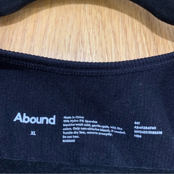 Abound Black Sleeveless Tank - Size XL - Picture 4 of 4